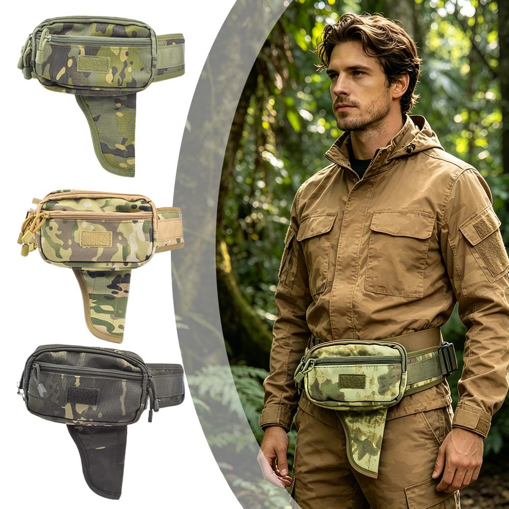 Outdoor Hunting Bag - Camo Waterproof Tactical Waist Pack, Adjustable