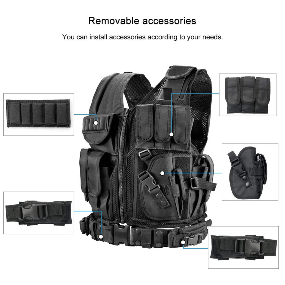 Adjustable Molle Tactical Vest - Outdoor Hunting Vest recension och pris