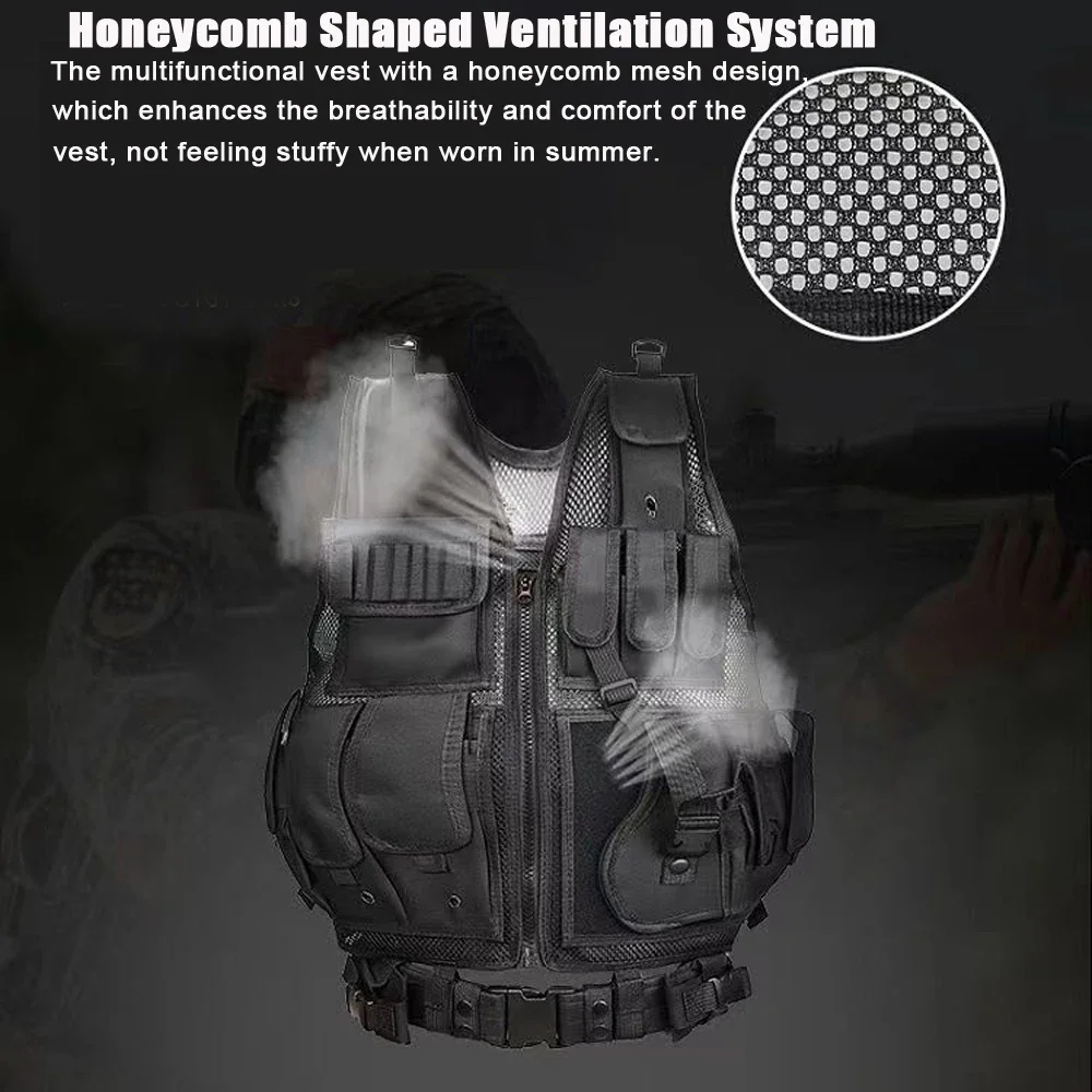 Adjustable Molle Tactical Vest - Outdoor Hunting Vest recension och pris
