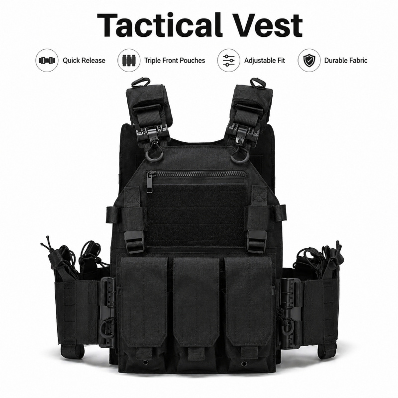 Tactical Vest Polyester Carrie - Outdoor Hunting Vest recension och pris
