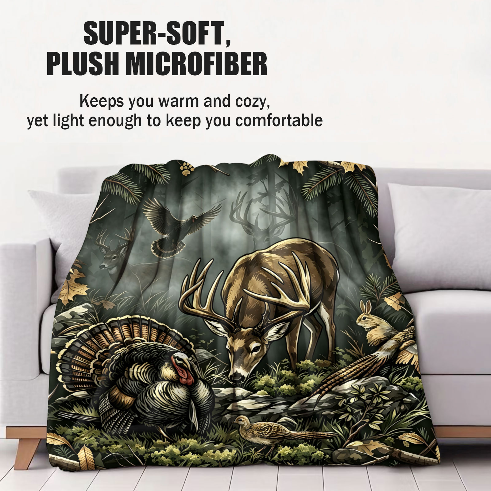 Vintage Woodland Animal Throw  - Wildman Hunting & Outdoor Polokwane Photos recension och pris