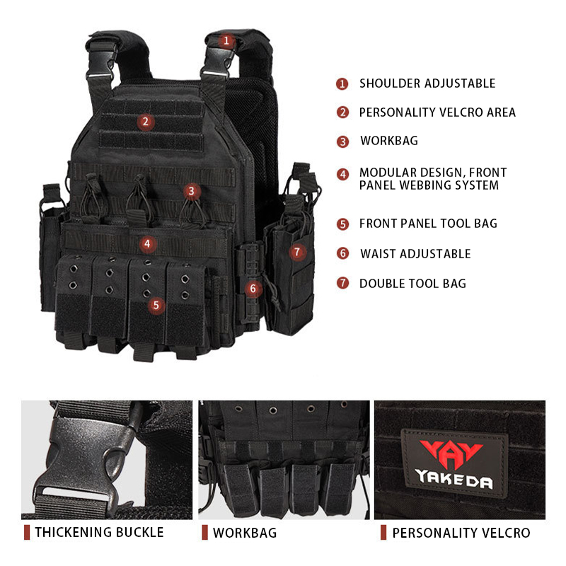 YKEDA 1000D Nylon Plate Carrie - Outdoor Hunting Vest recension och pris