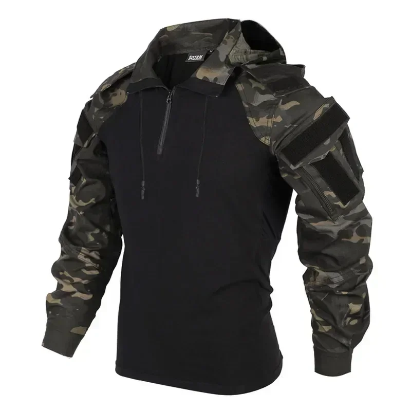 Men's T-shirts 1/4 Zip Long Sl - Outdoor Hunting T Shirts recension och pris