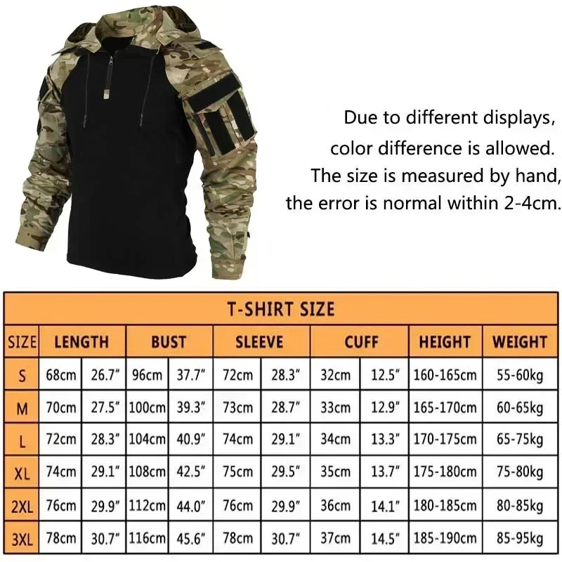 Men's T-shirts 1/4 Zip Long Sl - Outdoor Hunting T Shirts recension och pris