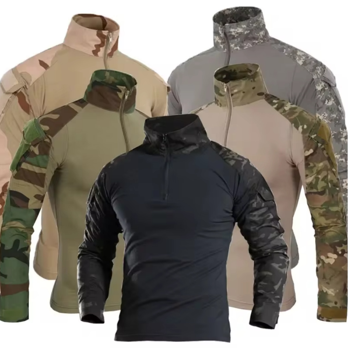Men'sOutdoor Tactical Hiking T - Outdoor Hunting T Shirts recension och pris