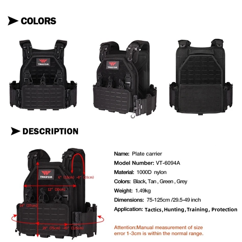 YAKEDA Tactical Vest 6094 Fast - Outdoor Hunting Vest recension och pris