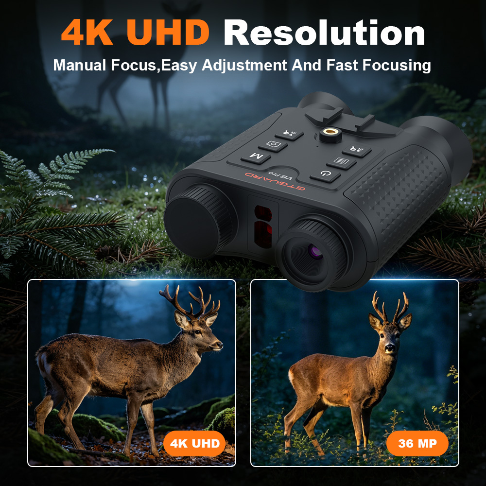 4K Night Vision Binoculars 8X  - Hunting Outdoor Day recension och pris